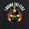 Women's - Disney Villains - Hades I Bring The Fire Lightweight French Terry Wide Neck Long Sleeve Shirt - 2 of 4