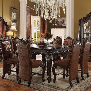 55" Versailles Sectional Sofa Cherry Oak - Acme Furniture: Nailhead Trim, Velvet Upholstery - 1 of 2