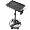 Saloniture Rolling Salon Aluminum Instrument Tray - Portable Hair Stylist Trolley with Accessory Caddy and Mat - 2 of 4