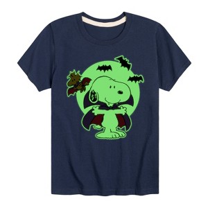 Boys' - Peanuts - Vampire Snoopy Short Sleeve Graphic T-Shirt - 1 of 4
