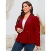 Clearlove Women Casual Blazer Open Front Long Sleeve Work Office Cardigan Jackets - 4 of 4