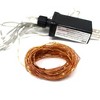 Perfect Holiday 100 LED Natural Copper Fairy Plug in Lights - Warm White - 2 of 4