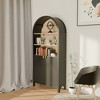 Bella Depot 61" Tall Arched Cabinet Bookcase with Storage 5-Tier Bookshelf with Door - 2 of 4