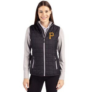 Pittsburgh Pirates Cutter & Buck Rainier PrimaLoft® Womens Eco Insulated Full Zip Puffer Vest - 1 of 1