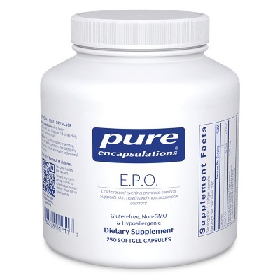 Pure Encapsulations E.P.O. (Evening Primrose Oil) - Hypoallergenic Dietary Supplement Containing 9% GLA