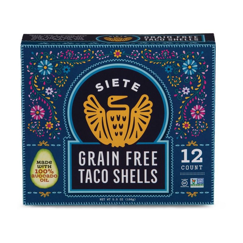 Siete Grain Free, Gluten Free Taco Shells - 5.5oz/12ct, 1 of 8