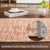 Modern Solid Washable Rugs, Non-Slip Stain-Resistant Non Shedding, Indoor/Outdoor Mat Runners Carpet - 4 of 4