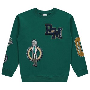 Mens Rick and Morty Sweatshirt - Rick and Morty Mens Multi Print Sweatshirt - Rick & Morty, Summer, Squanchy Classic Crewneck - 1 of 4