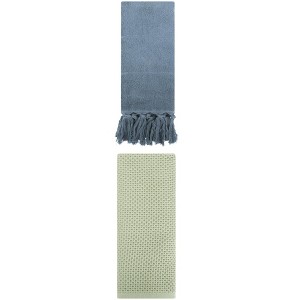 REGALWOVEN 2 Packs Cotton Soft Absorbent Tassels and Waffle Hand Towel - 1 of 4