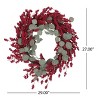 Nicbex Christmas Decorations Home Decor Christmas Wreaths for Front Door Leaves and Magnolia Christmas Wreath Artificial Pre-Decorated Holiday Accent - 2 of 4