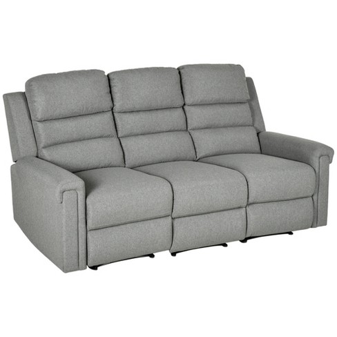 HOMCOM Modern 3-Seater Sofa 78 Thick Padded Comfy Couch with 2