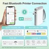 FLEXYVA Label Maker Machine with Tape, Nelko P21 Portable Bluetooth Label Printer, Mini Label Makers with Multiple Templates for Office Home - 2 of 4