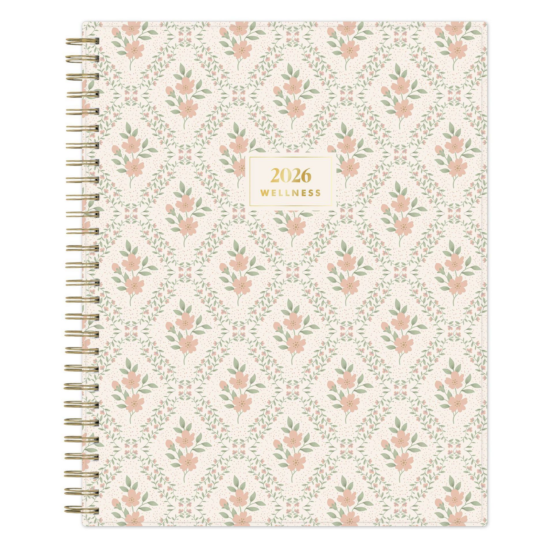 The Everygirl 8"x10" Planning Calendar Chantria Desert Rose RY 2026 Monthly Safety Wirebound