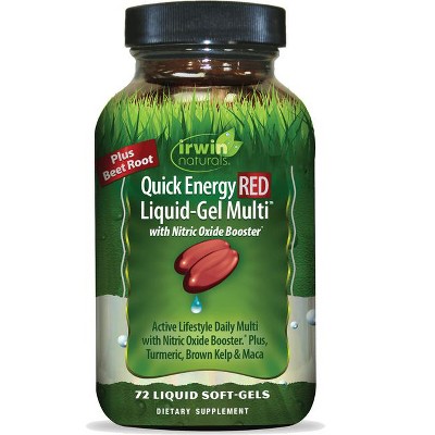 Irwin Naturals Quick Energy RED Liquid-Gel Multi.