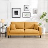 Lyngins 57 Inch Corduroy Sofa,Upholstered Loveseat Couch,Sofa Bed for Living Room,Bedroom - 2 of 4
