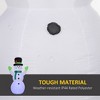 10FT Christmas Inflatables Cheerful Snowman in Black Hat, Green Scarf and Gloves, Blow-Up Outdoor Christmas Decorations with LED Yard Display - 3 of 4