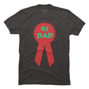 Men's Design By Humans #1 DAD Ribbon By T-Shirt - 1 of 2