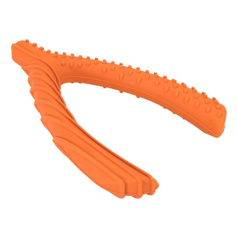 Rubber Wishbone Dog Toy - Orange - Boots &#38; Barkley&#8482;, 3 of 11
