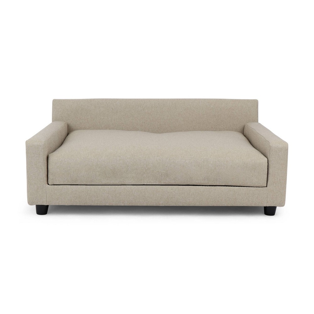 Club Nine Pets Metro Orthopedic Dog Sofa Bed - Oatmeal - L: Water-Resistant, Removable Cover, Non-Skid Bottom, Odor Control