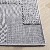Milos MLO108 Power Loomed Indoor/Outdoor Area Rug - Grey - 5'3"x7'6"- Safavieh - 3 of 4