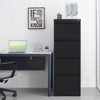 Vynxaria 4-Drawer Vertical File Cabinet with Lock for Home Office, Metal Organizer for Letter, A4, and Legal Files. - 3 of 4