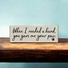 Slickblue Pet Quote Wood Sign, When I Needed a Hand You Gave Me Your Paw, 3.5x10 Rustic Plaque - 3 of 3