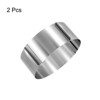 Unique Bargains Stainless Steel Round Adjustable Nonstick Cake Ring 2 Pcs - 3 of 4