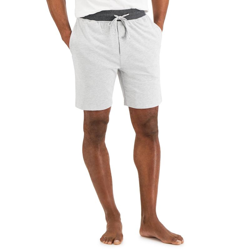 Hanes Premium Men's 9" French Terry Pajama Shorts 2pk, 3 of 8