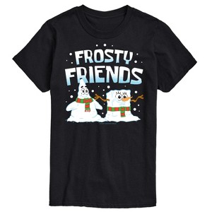 Men's - SpongeBob SquarePants - Frosty Friends Patrick and Spongebob Short Sleeve Graphic T-Shirt - 1 of 4