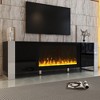 Whisen Modern TV Stand Fits TVs up to 78 in. with Non-heating Electric Fireplace Appearance and 2 Cabinets - image 2 of 4