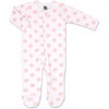 The Peanutshell Footed Baby Sleepers for Girls, Flowers & Stars, 3-Pack, Newborn to 12 Month Sizes - image 3 of 4