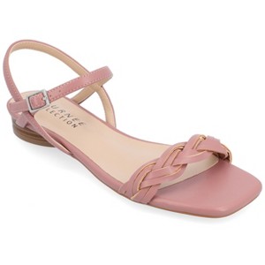 Journee Collection Womens Verity Ankle Strap Low Block Heel Sandals - 1 of 4