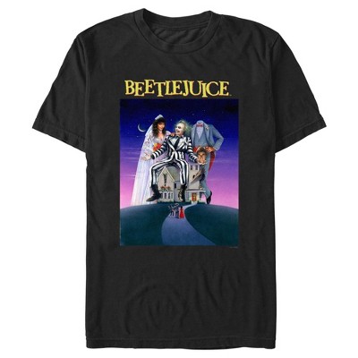 Men's Beetlejuice Classic Poster  T-Shirt - Black - 3X Large