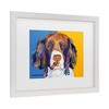 Trademark Fine Art Pat Saunders-White Snuggles Portrait Matted Framed Art Black - 3 of 4