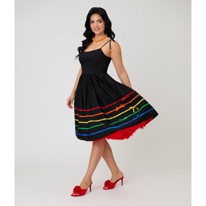 black and rainbow dress I  Black with Rainbows!  I would so rock this dress 