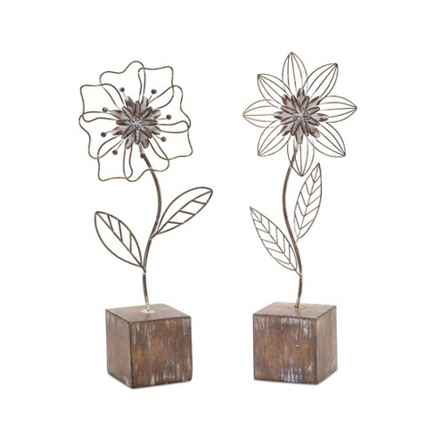 Melrose Metal Floral Decor (Set of 2) - image 1 of 4