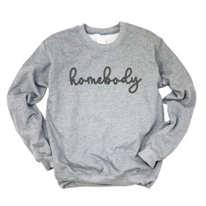 Simply Sage Market Embroidered Homebody Cursive Sweatshirt - 1 of 4