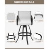 Pellebant Outdoor Indoor All-weather Swivel Barstool Patio Bar Stools (Set of 2) - 4 of 4