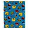 NoJo Sesame Street Come and Play Blue, Green, Red and Yellow, Elmo, Big Bird, Cookie Monster, and Oscar the Grouch Toddler Blanket - 2 of 4