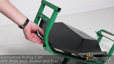Sunnydaze Decor Gardening Cart - Thumbnail 5