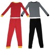 Kids Batman and The Flash Cosplay 4-Piece Pajama Set - Size 10 - 2 of 2