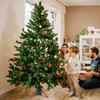 Wikineon Christmas Tree Stand for Real Trees: Xmas Base Holder With Adjustable Legs for Seasonal Displays, Home Decor Up to 7ft Tall, Green Red L - 3 of 4