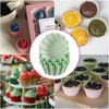 Unique Bargains Greaseproof Standard Size Stripe Cupcake Liners Papers Baking Cups 2" x 1.2" 100 Pcs - 4 of 4