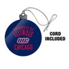 UIC Flames Acrylic Christmas Tree Holiday Ornament - 3 of 4