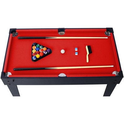 Multi Game Table, 43 Inch 5-in-1 Combo Game Table, Hockey/Soccer Foosball/Pool/Table Tennis/basketball Table Combination Kit for Game Room Home
