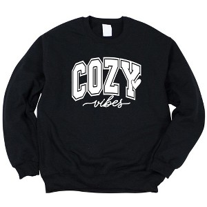 Simply Sage Market Women's Graphic Sweatshirt Cozy Vibes Bold - 1 of 3