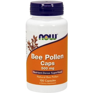 Bee Pollen 500mg by Now Foods  -  100 Capsule - 1 of 2