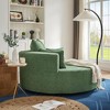 Merax 360° Swivel Oversized Round Accent Chair with Removable Pillows - 3 of 4