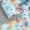 Modern Abstract Rug, Washable Non-Slip Kitchen Carpet ¨C Colorful Faux Wool Indoor Rug for Entryway, Bedroom, Laundry - 4 of 4