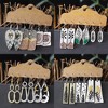 12 pairs of vintage geometric agate crystal ethnic retro bohemian teardrop earrings jewelry set, women's style - 3 of 4